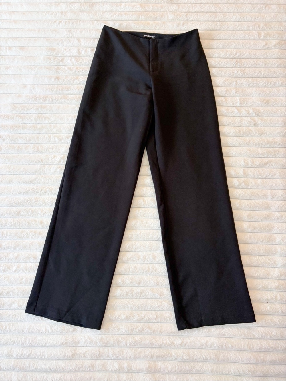 Classic Wide-Leg Women's Pantsuit Pants - Black